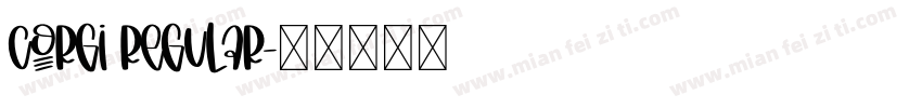Corgi Regular字体转换